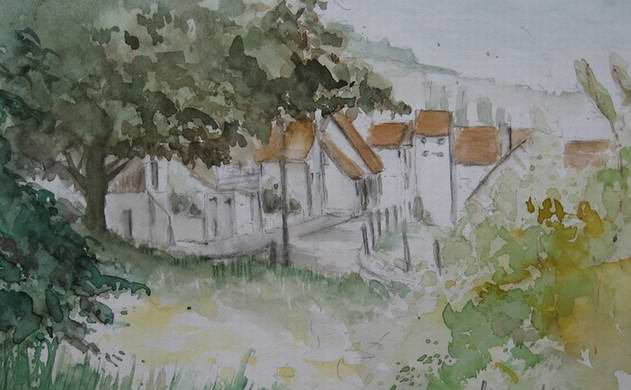 Auggen, Aquarell - Jens Weule 2013