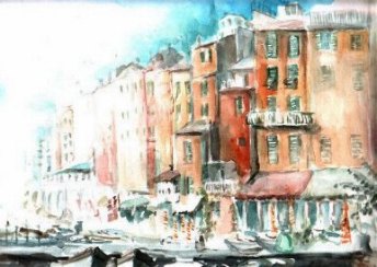 Hafen von Portofino, Ligurien