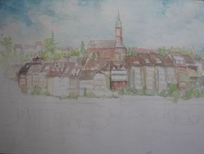 Step 3 Laufenburg, Blick ber den Rhein