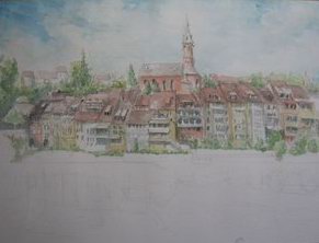 Step 5 Laufenburg, Blick ber den Rhein