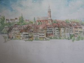 Step 6 Laufenburg, Blick ber den Rhein