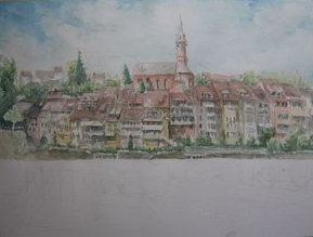 Laufenburg, Blick ber den Rhein