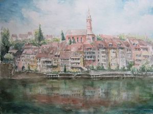 Laufenburg, Blick ber den Rhein