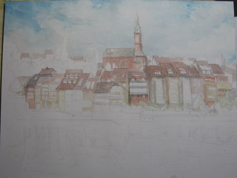 Step2 zu Laufenburg, Blick ber den Rhein