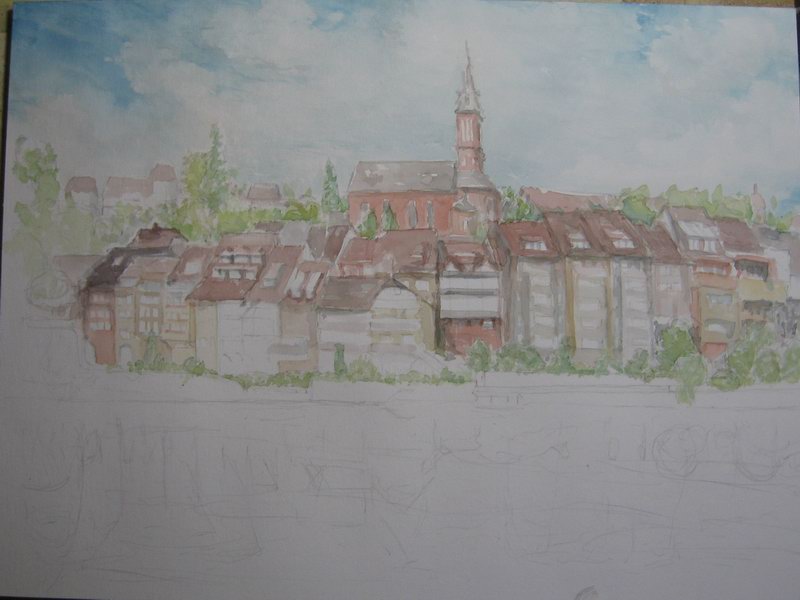 Step3 zu Laufenburg, Blick ber den Rhein