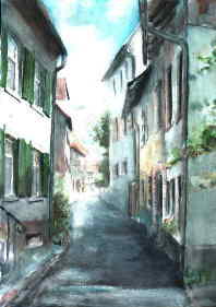 Sulzburg im Markgrflerland, Aquarell