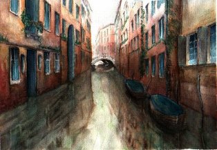 Venedig, Aquarell